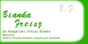 bianka freisz business card